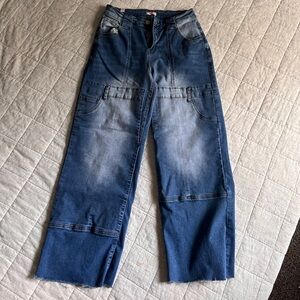 Y2K Stylish Blue Denim Jeans